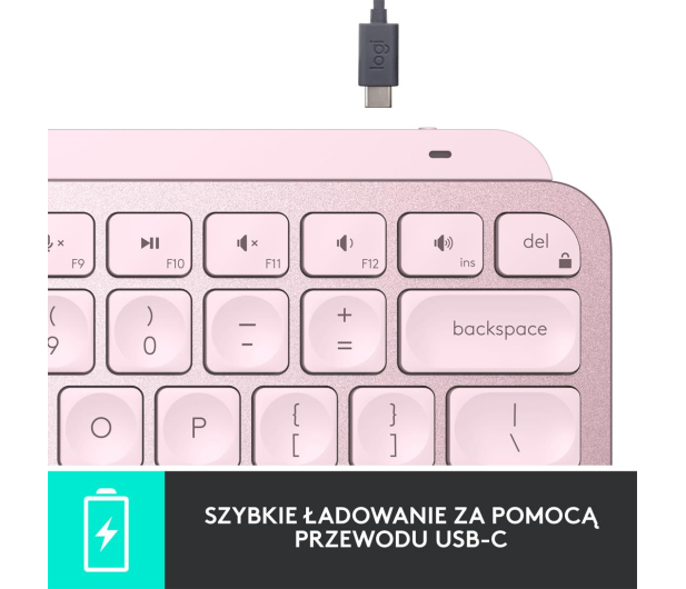 LOGITECH LOGITECH Klawiatura MX Keys Mini rózowa 920-010500 - 680464 - zdjęcie 14